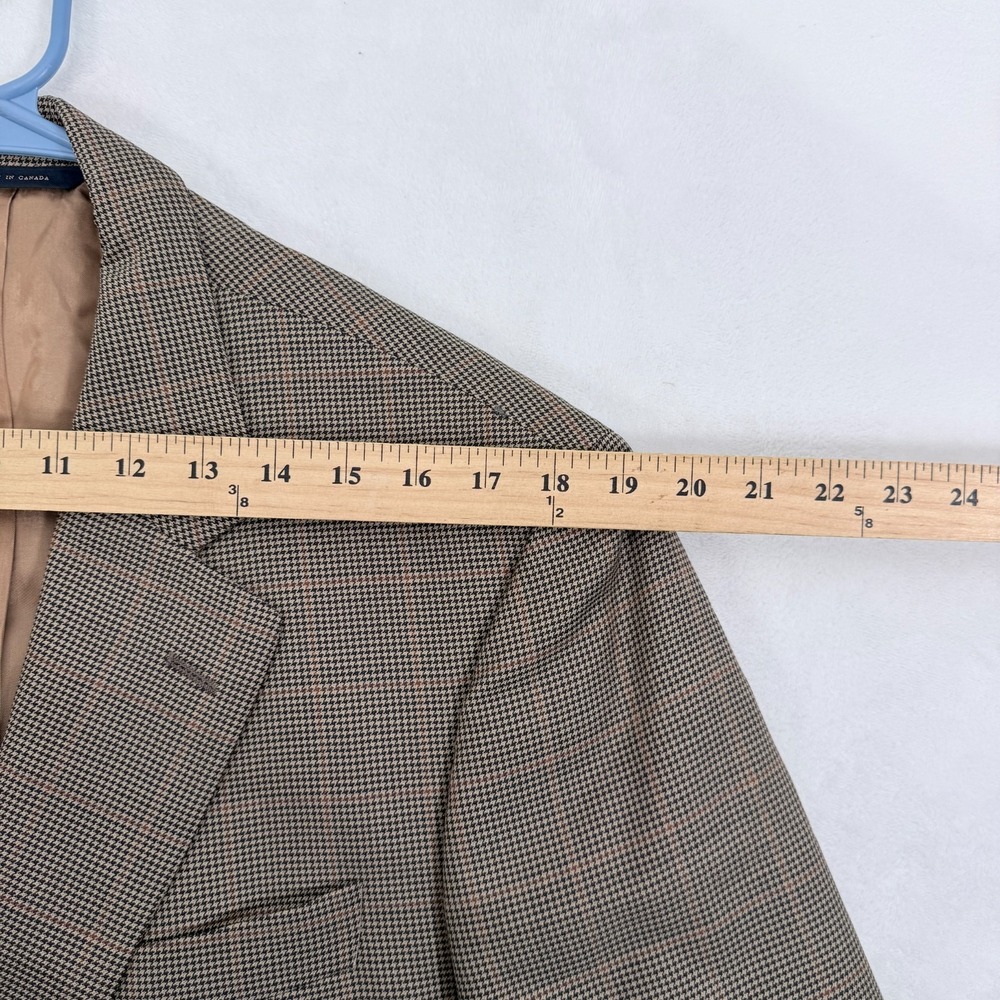Ralph Lauren Sport Coat Dillards Mens 41R Gray Plaid Two Buttons Wool - Picture 8 of 16